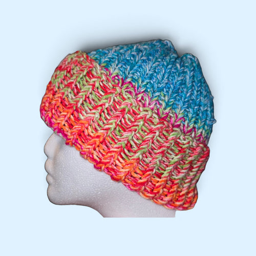 "Happy" Knit Beanie
